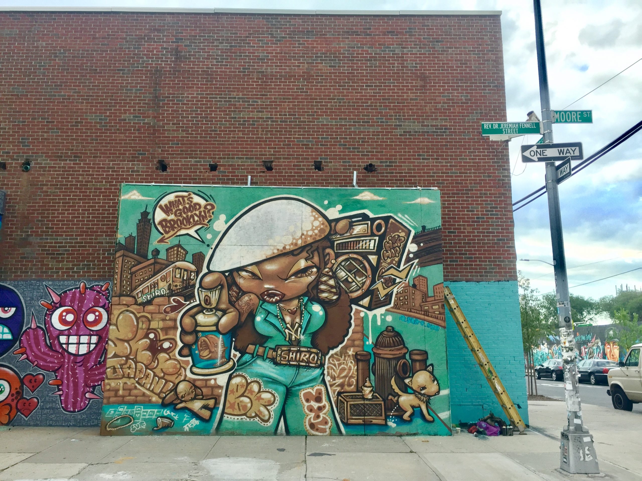 Shiro mural in Brooklyn