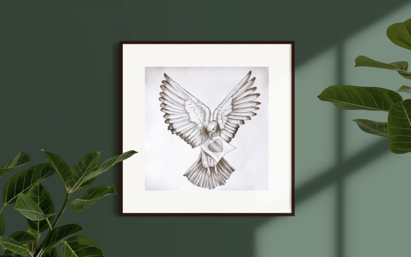 coloring page in a frame